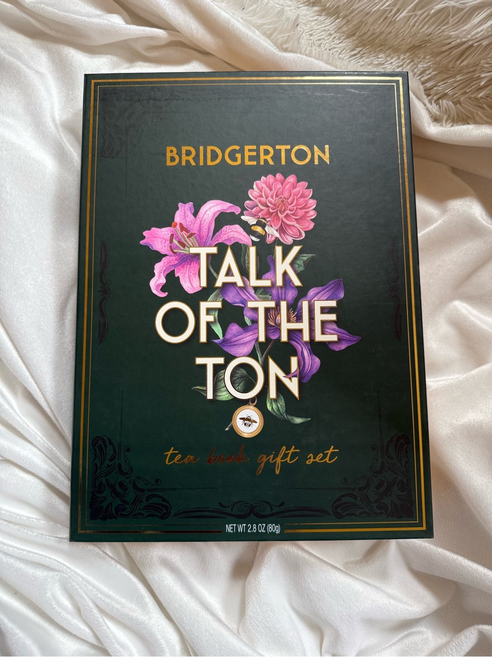New Bridgerton Talk of The Ton Tea Book Gift Set 80 Tea Bags